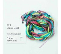 Шёлковое мулине Dinky-Dyes S-129 Black Opal